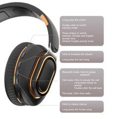 Auriculares Bluetooth inalámbricos plegables H7