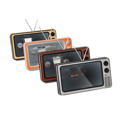 Retro TV Teléfono móvil Pantalla Video Amplificador Soporte para teléfono
