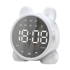 P1 Espejo Radio FM Escritorio Despertador Altavoz Bluetooth