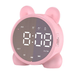 P1 Espejo Radio FM Escritorio Despertador Altavoz Bluetooth