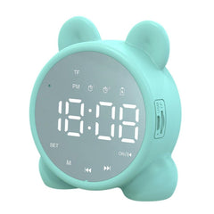 P1 Espejo Radio FM Escritorio Despertador Altavoz Bluetooth