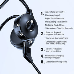 Auriculares Bluetooth de conducción ósea M1 con micrófono