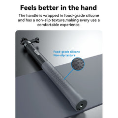 TELESIN 3M Fibra de carbono Selfie Stick Mon...