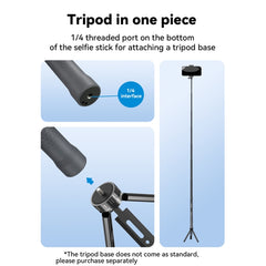 TELESIN 3M Fibra de carbono Selfie Stick Mon...