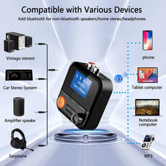 AUX 2RCA TF Adaptador Bluetooth Transmisor R...
