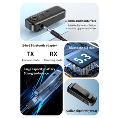 2 en 1 AUX Bluetooth 5.3 Receptor Transmisor...