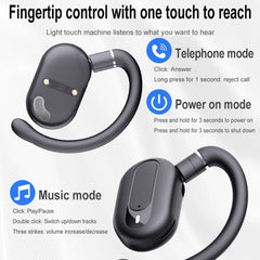 Auriculares Bluetooth tipo suspensión con contenedor de carga