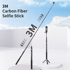 Palo selfie invisible de fibra de carbono aMagisn 3m