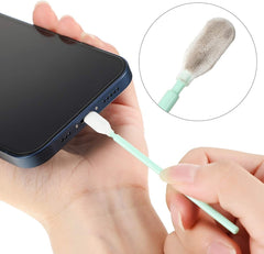 Kit de limpieza de tapones antipolvo de metal para teléfonos con interfaz tipo C