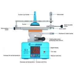 Separador de pantalla curvo SUNSHINE S-918F ...
