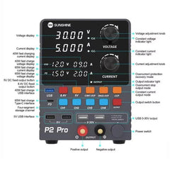 SUNSHINE P2 Pro - Regulador de voltaje CC in...