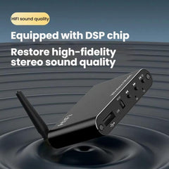 Adaptador de audio 2 en 1 con amplificador A...