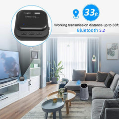 Adaptador TR82 Bluetooth 5.2 para transmisión y recepción 2 en 1