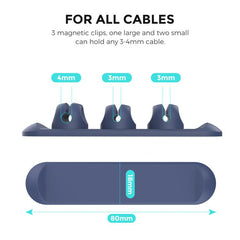 Organizador de cables magnético de silicona 3 en 1 AhaStyle PT-CY15