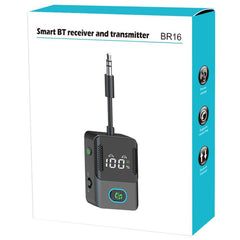 Receptor-transmisor Bluetooth para coche con doble micrófono BR16