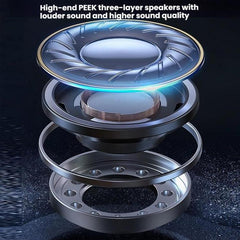 Altavoz Bluetooth con reloj de cuenta regresiva y carga inalámbrica 6 en 1