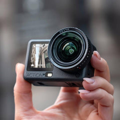 Para el objetivo macro original DJI Osmo Act...