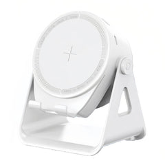 Altavoz inalámbrico con sensor y soporte giratorio para teléfono con luces