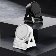 Altavoz inalámbrico con sensor y soporte giratorio para teléfono con luces