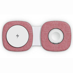 Cargador inalámbrico magnético plegable portátil T2 de 15 W 3 en 1