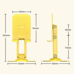 Soporte para teléfono de aleación de aluminio con rotación de 360 grados, K69 (2 unidades)