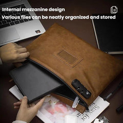 Estuche para documentos de cuero con cierre de contraseña KOSMCCO CL250