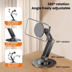 Soporte magnético para teléfono P74 de aleación de aluminio con elevación de tres ejes