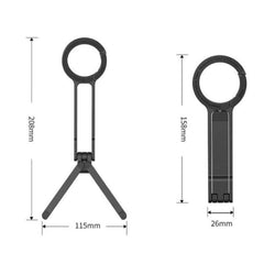 Soporte magnético para teléfono con mosquetón y trípode portátil para fotografía
