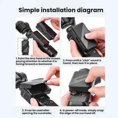 Protector de pantalla BRDRC para DJI Osmo Pocket 3 (parasol)