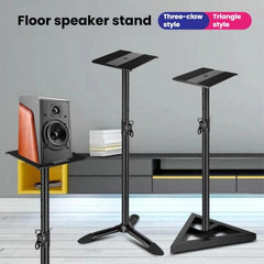Soporte de altavoz de suelo metálico con trí...