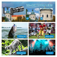 Lente telefoto zoom universal APEXEL totalme...