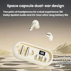 Auriculares MD35 (2 pares) con pantalla digital y cancelación de ruido.