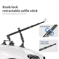Cámara deportiva Kewig QG-11 con ventosa extensible y palo selfie
