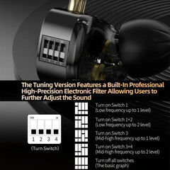Auriculares HiFi con cable KZ Duonic Dual Po...