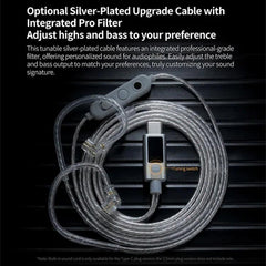 Auriculares con cable KZ EDZ de 1,2 m con co...