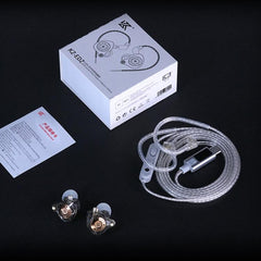 Auriculares con cable KZ EDZ de 1,2 m con co...