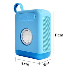 Mini altavoz de escritorio Bluetooth retro con luces RGB