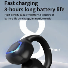 Auriculares Bluetooth GD30 de un solo oído con diseño de oreja única.