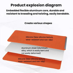 Soporte plegable flexible y deformable de silicona K8 para escritorio