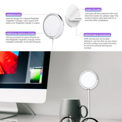 Soporte adhesivo de pared para cargador magn...