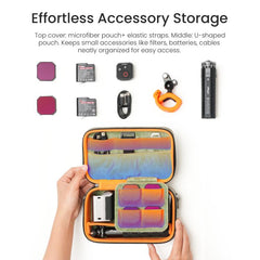aMagisn Nubuck Leather Action Camera Carrying Case