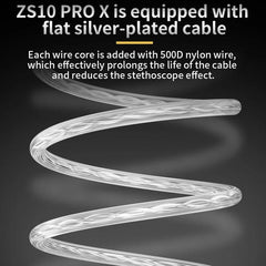 Auriculares con cable KZ-ZS10 PRO X de 10 tr...