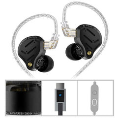 Auriculares con cable KZ Pisces de doble con...