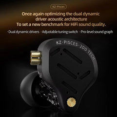 Auriculares con cable KZ Pisces de doble con...