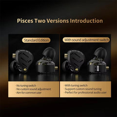 Auriculares con cable KZ Pisces de doble con...