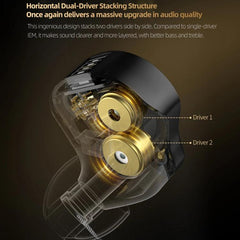 Auriculares con cable KZ Pisces de doble con...