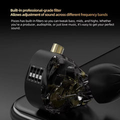 Auriculares con cable KZ Pisces de doble con...