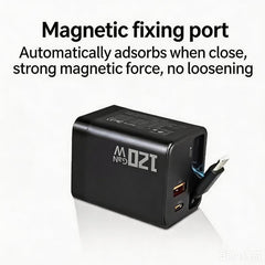 Cargador de pared GaN de 120 W con cable USB...