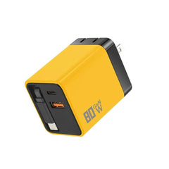 Cargador de pared GaN de 80 W con cable USB-...