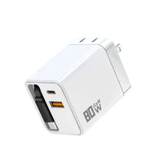 Cargador de pared GaN de 80 W con cable USB-...